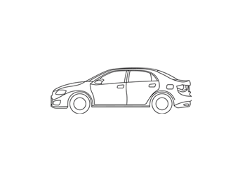 Lado esquerdo do carro